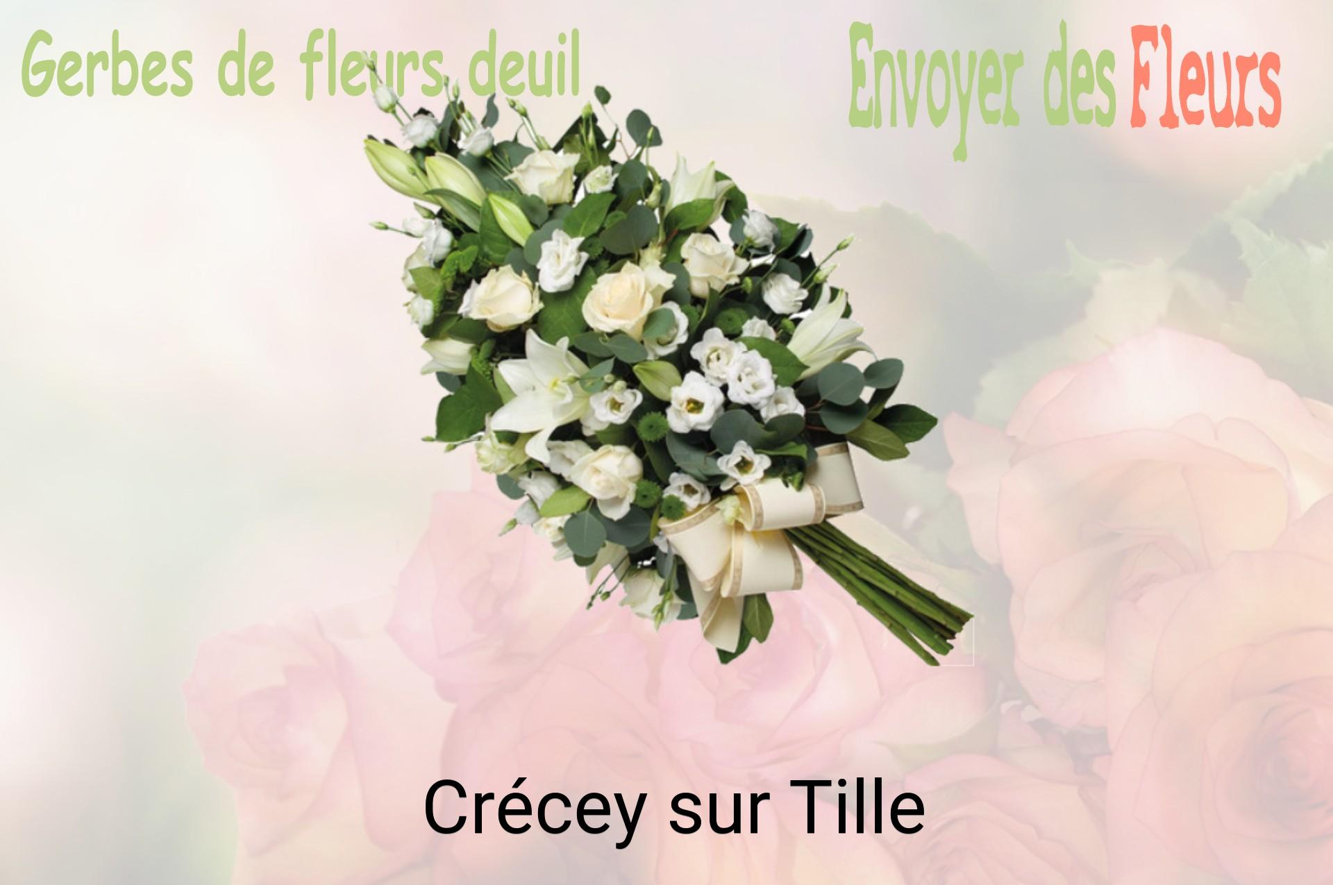 Gerbe de fleurs de deuil livrée à Crécey-sur-Tille